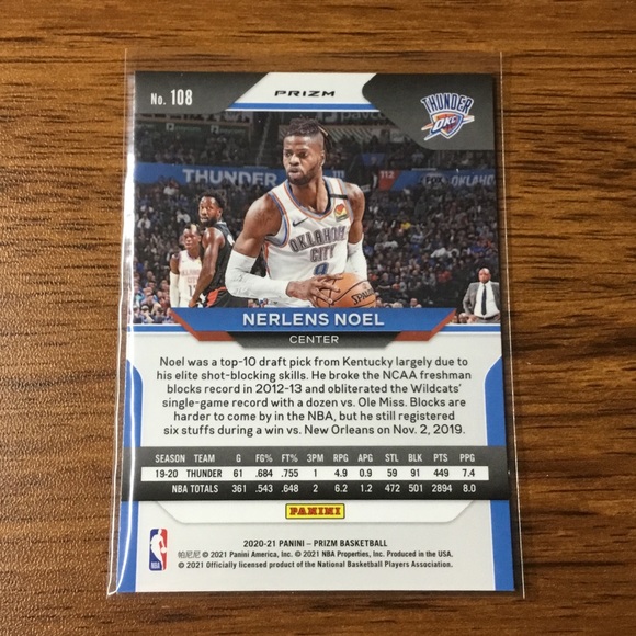 NBA Nerlens Noel Silver Prizm - Picture 2 of 2
